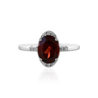 Mozambique Garnet Silver Ring