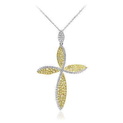 14K SI2 Yellow Diamond Gold Necklace (CIRARI)