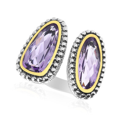 Rose de France Amethyst Silver Ring