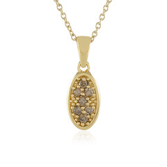 I2 Brown Diamond Silver Necklace