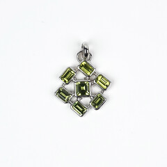 Peridot Silver Pendant