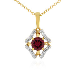 Lindi Garnet Silver Necklace
