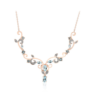 Sky Blue Topaz Silver Necklace