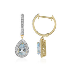 Sky Blue Topaz Silver Earrings