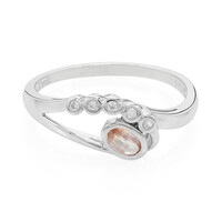 Padparadscha Sapphire Silver Ring