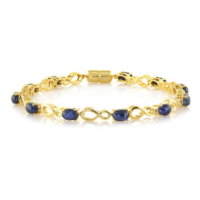 Blue Star Sapphire Silver Bracelet