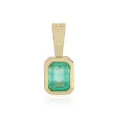 9K Colombian Emerald Gold Pendant