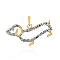 I2 (I) Diamond Silver Pendant