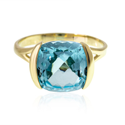 9K Blue Topaz Gold Ring (dagen)