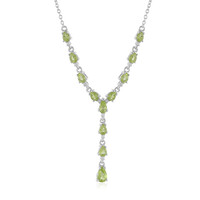 Peridot Silver Necklace