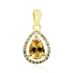 Cognac Scapolite Silver Pendant