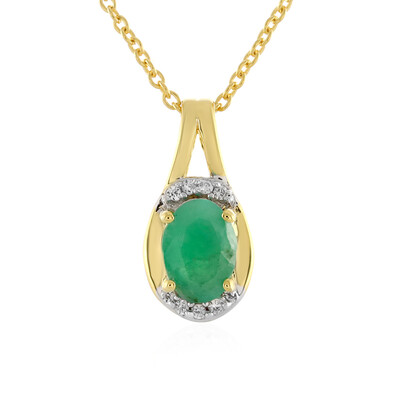 Socoto Emerald Silver Necklace