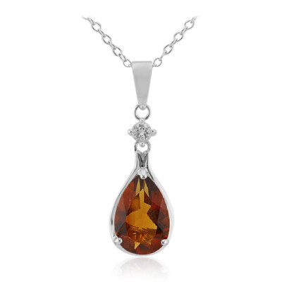 Madeira Citrine Silver Necklace