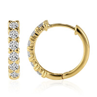 18K IF (D) Diamond Gold Earrings