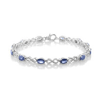 Blue Sapphire Silver Bracelet