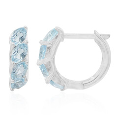 Sky Blue Topaz Silver Earrings