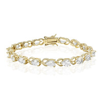 White Topaz Silver Bracelet