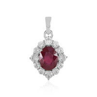 Bemainty Ruby Silver Pendant