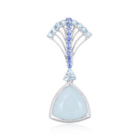14K Aquamarine Gold Pendant