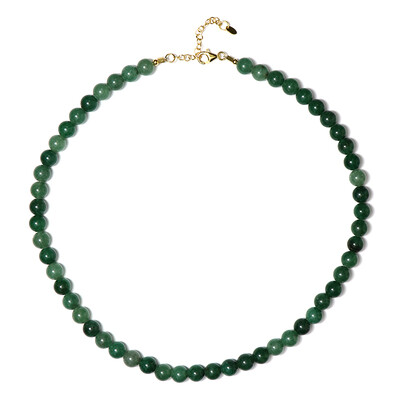 Green Aventurine Silver Necklace