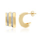 I3 (I) Diamond Silver Earrings
