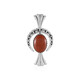 Red Jasper Silver Pendant (Desert Chic)