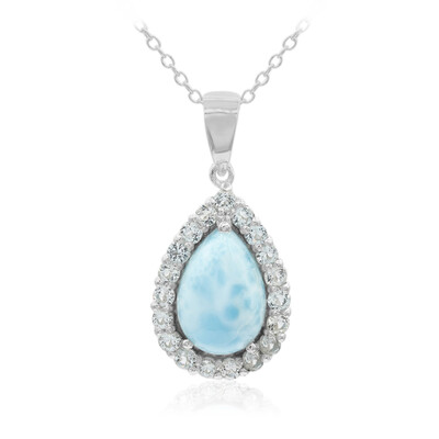 Larimar Silver Necklace