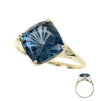 9K London Blue Topaz Gold Ring