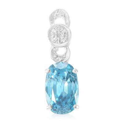 Ratanakiri Zircon Silver Pendant