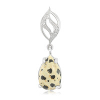 Dalmatian Jasper Silver Pendant