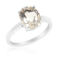 Golden Labradorite Silver Ring