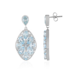Sky Blue Topaz Silver Earrings