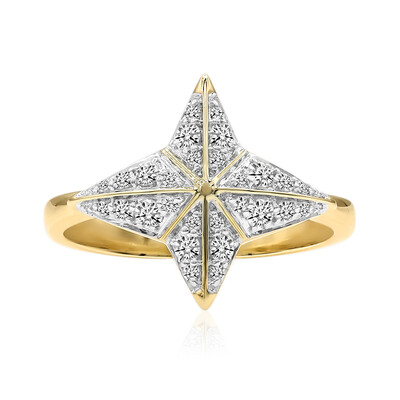 9K SI1 (G) Diamond Gold Ring (Annette)