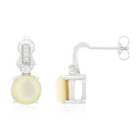 Abalone Shell Silver Earrings