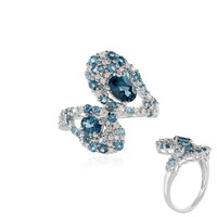 London Blue Topaz Silver Ring