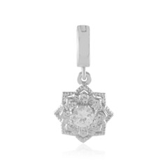 White Sapphire Silver Pendant