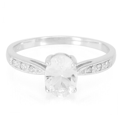 Petalite Silver Ring