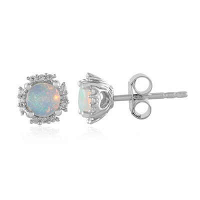 Welo Opal Silver Earrings