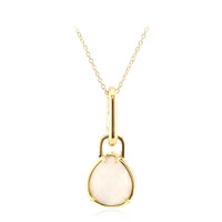 Rainbow Moonstone Silver Necklace