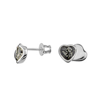 Green Baltic Amber Silver Earrings