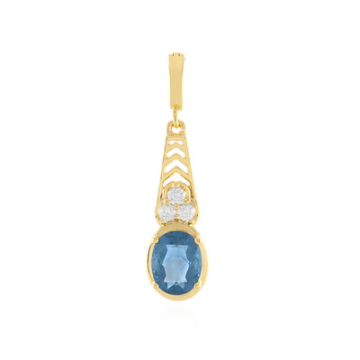 Colour Change Fluorite Silver Pendant