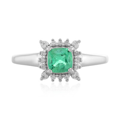 Ethiopian Emerald Silver Ring (MONOSONO COLLECTION)
