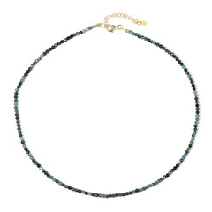 Blue Tourmaline Silver Necklace