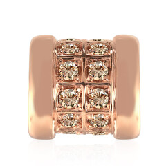 9K SI1 Argyle Rose De France Diamond Gold Pendant