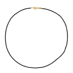 Black Spinel Silver Necklace