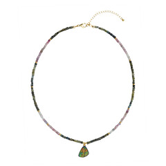 Ammolite Silver Necklace