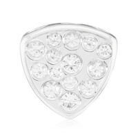 White Sapphire Silver Pendant