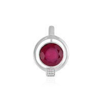 Madagascar Ruby Silver Pendant