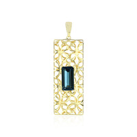 9K London Blue Topaz Gold Pendant (Ornaments by de Melo)