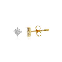 I3 (J) Diamond Silver Earrings